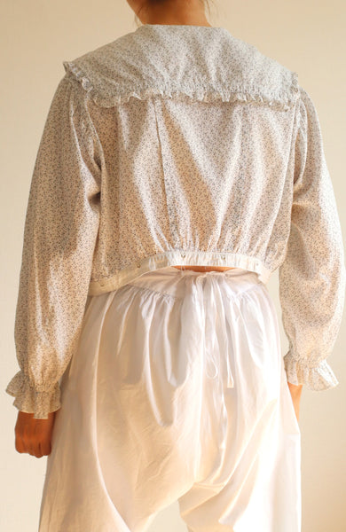 1890s Calico Blouse Size M~L