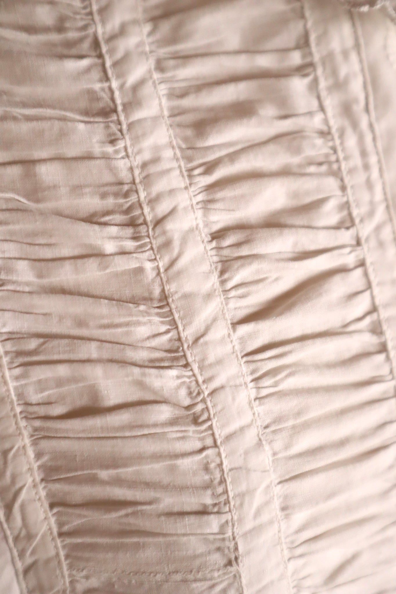 1890s–1900s French Edwardian White Cotton Dress