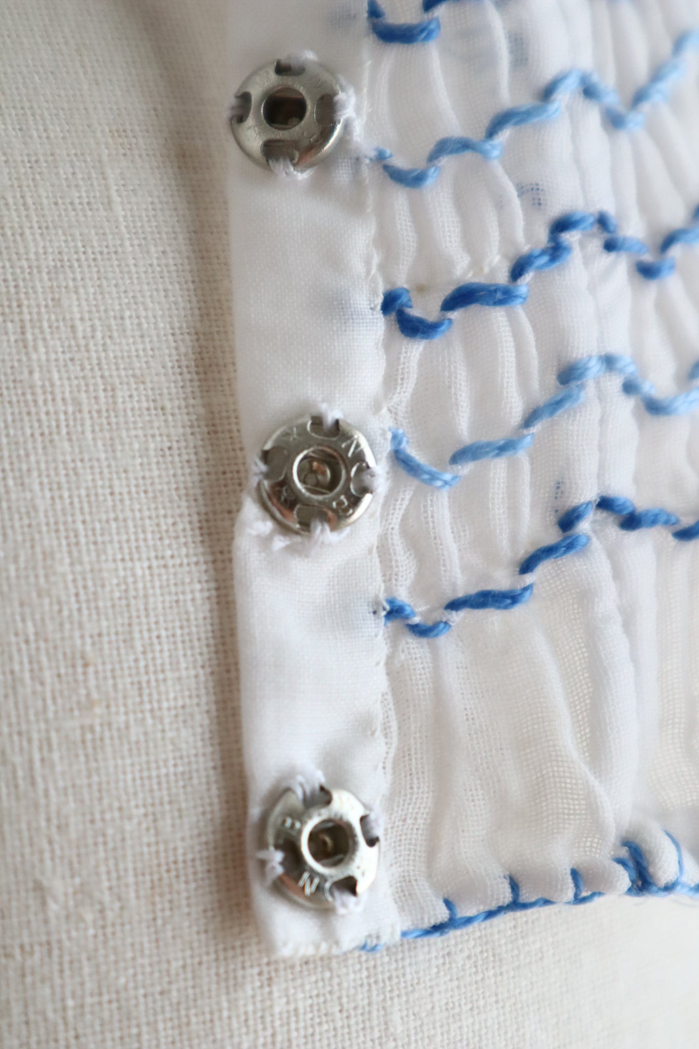 Late 1930s Hungarian Hand Embroidered Smocked Blouse