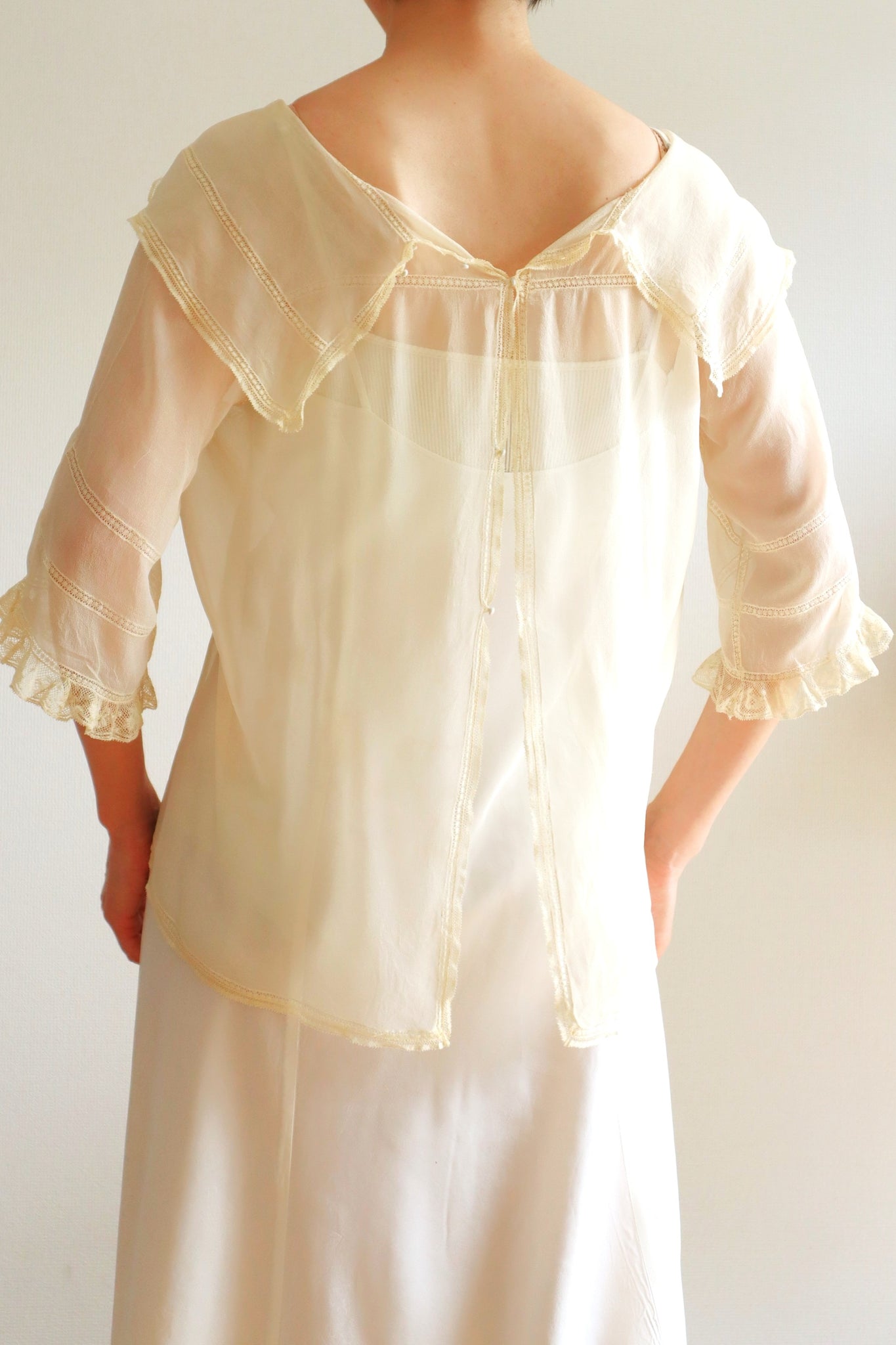 1910s Silk Georgette Blouse
