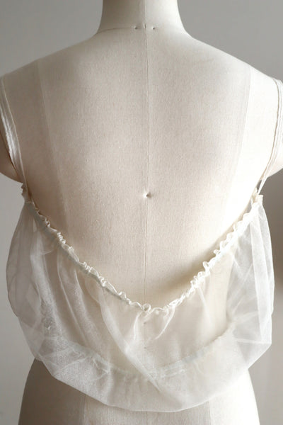 1910s French Tulle Lace Camisole