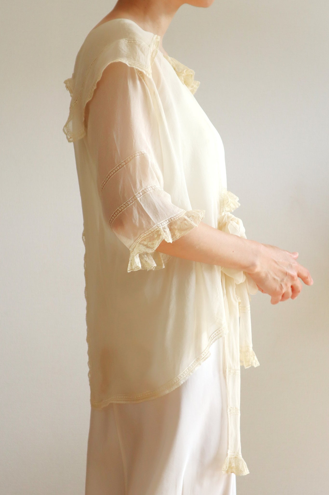 1910s Silk Georgette Blouse