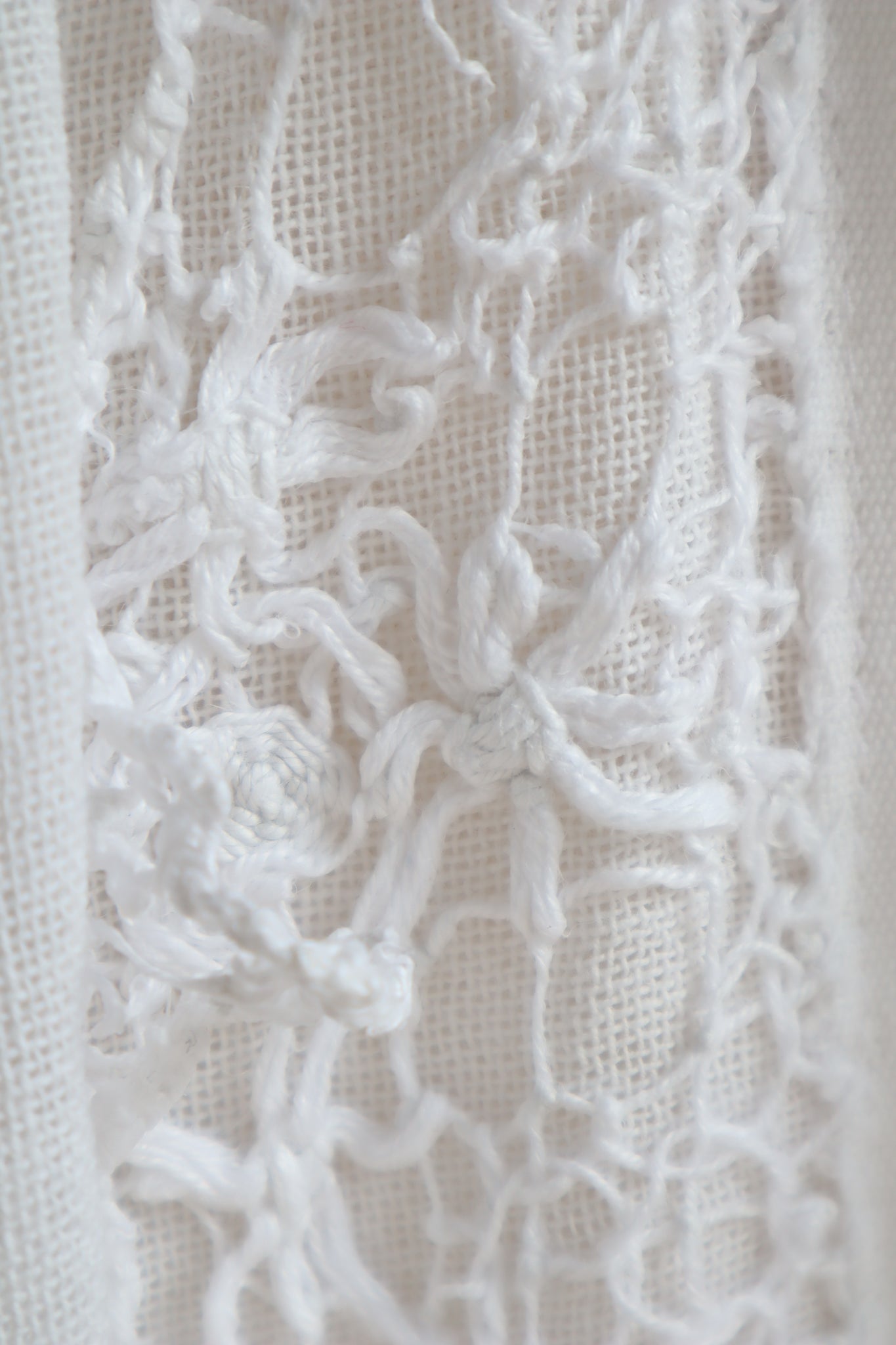 1900s Hand Made Lace White Petticoat Skirt
