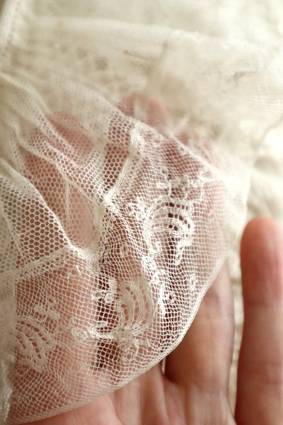1900s–1910s Belgian Bobbin Lace Linen Blouse