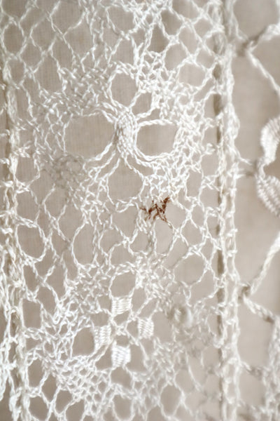 1900s–1910s Belgian Bobbin Lace Linen Blouse