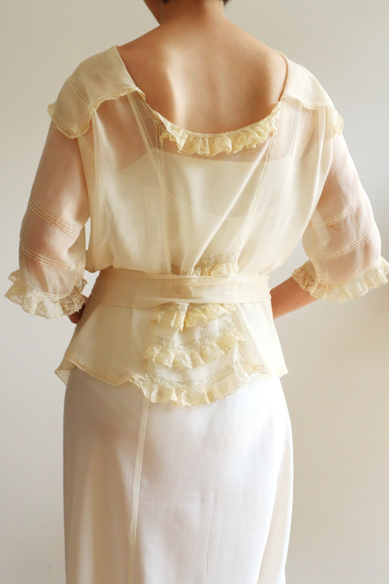 1910s Silk Georgette Blouse