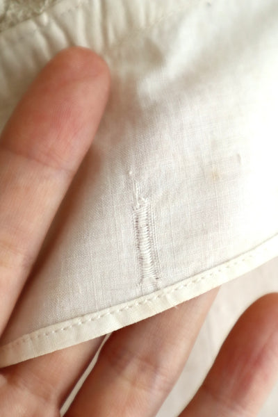 1900s–1910s Belgian Bobbin Lace Linen Blouse
