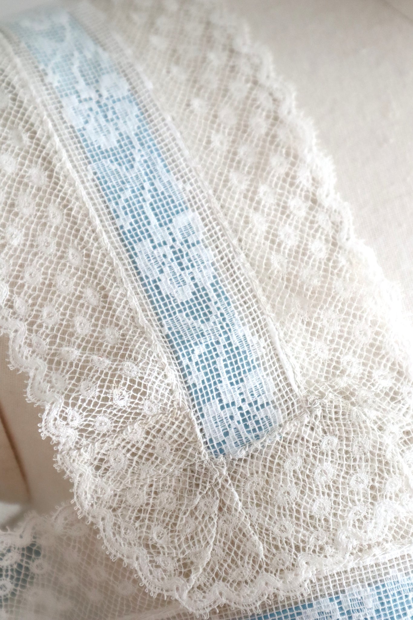 Handcrafted French Antique Lace Corset Cover
