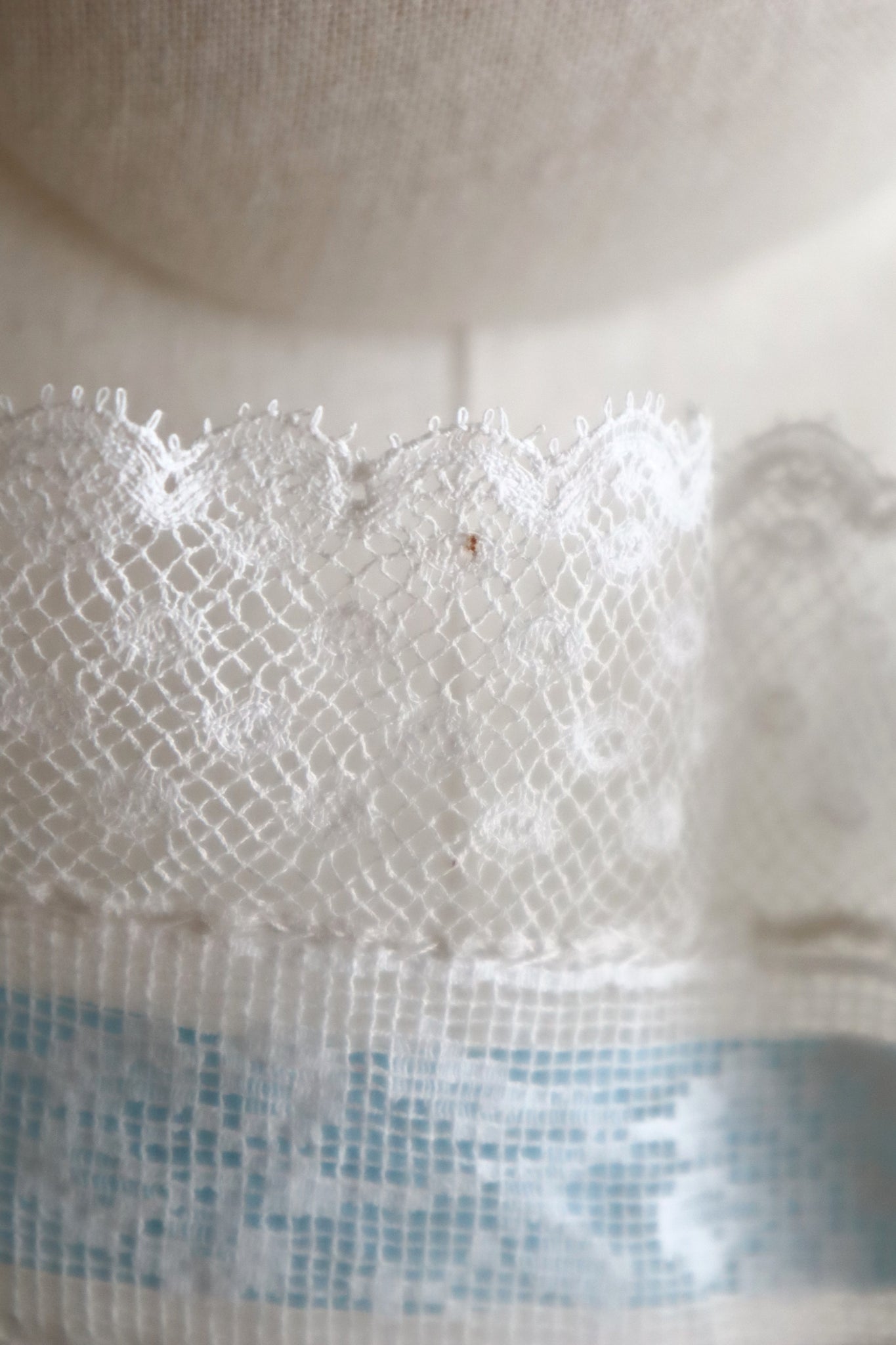 Handcrafted French Antique Lace Corset Cover