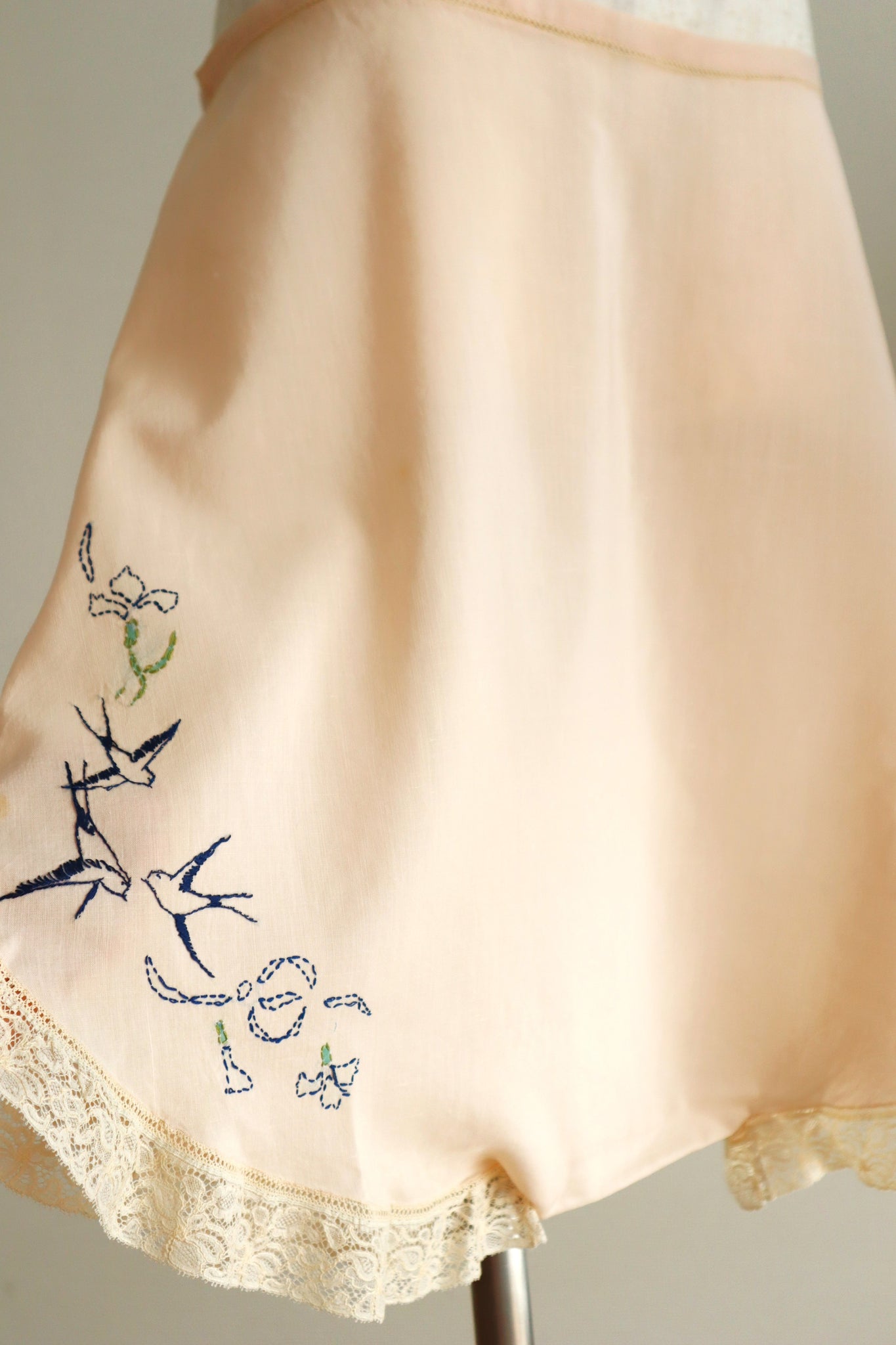 1910s–1920s French Swallow Embroidered Tap Pants