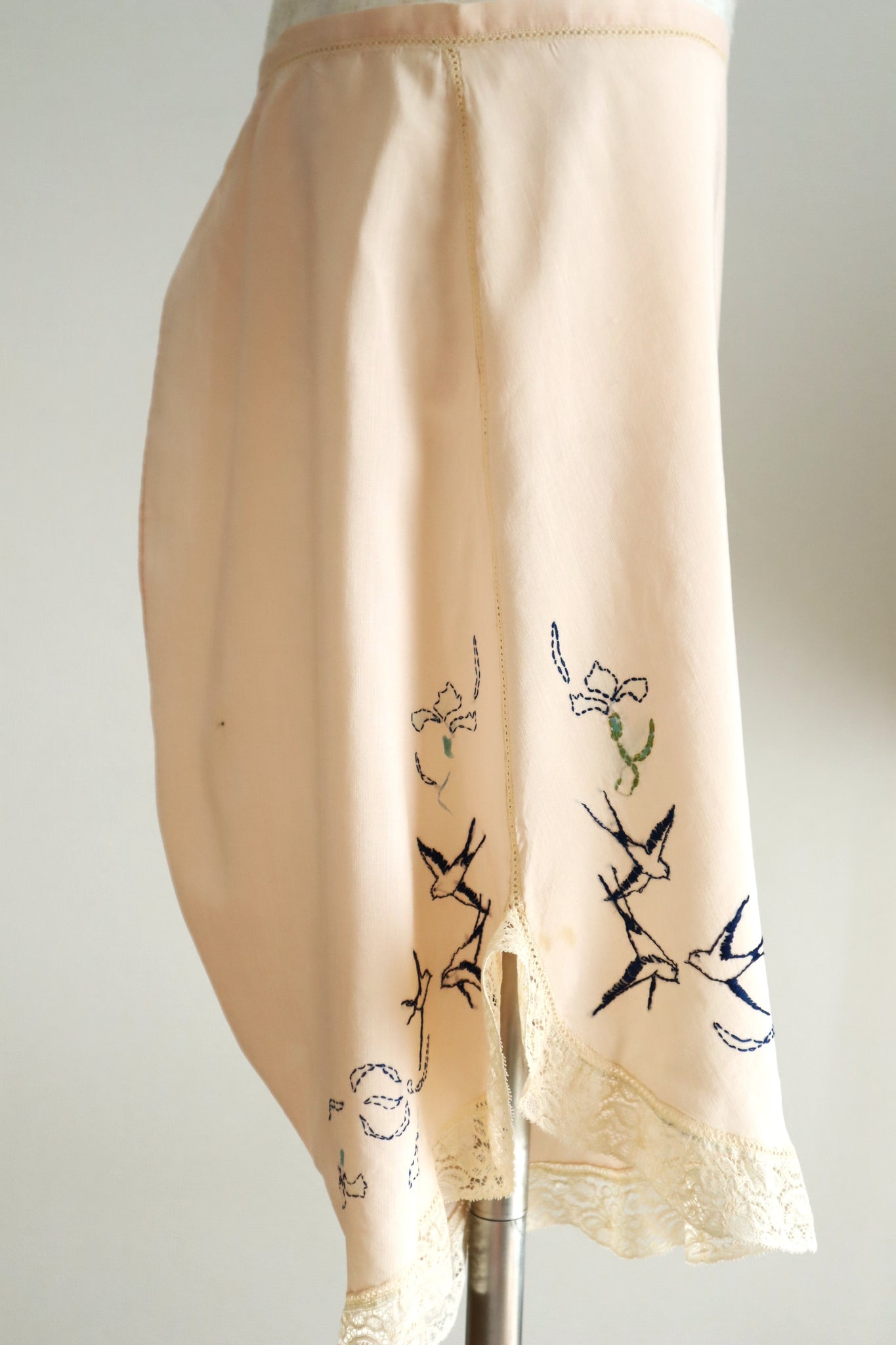1910s–1920s French Swallow Embroidered Tap Pants