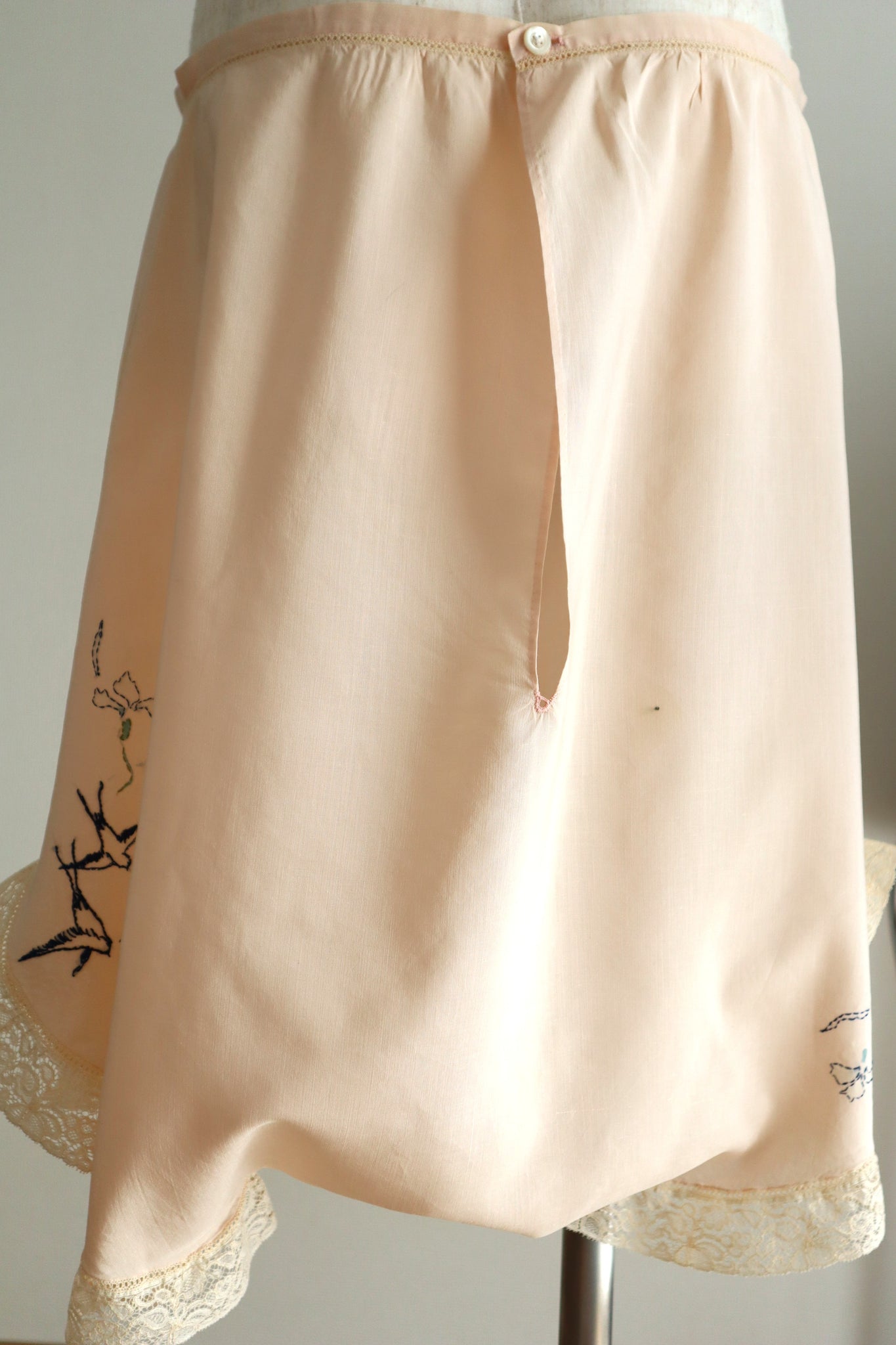 1910s–1920s French Swallow Embroidered Tap Pants