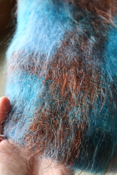 70s Scottish Blue Mohair Skirt