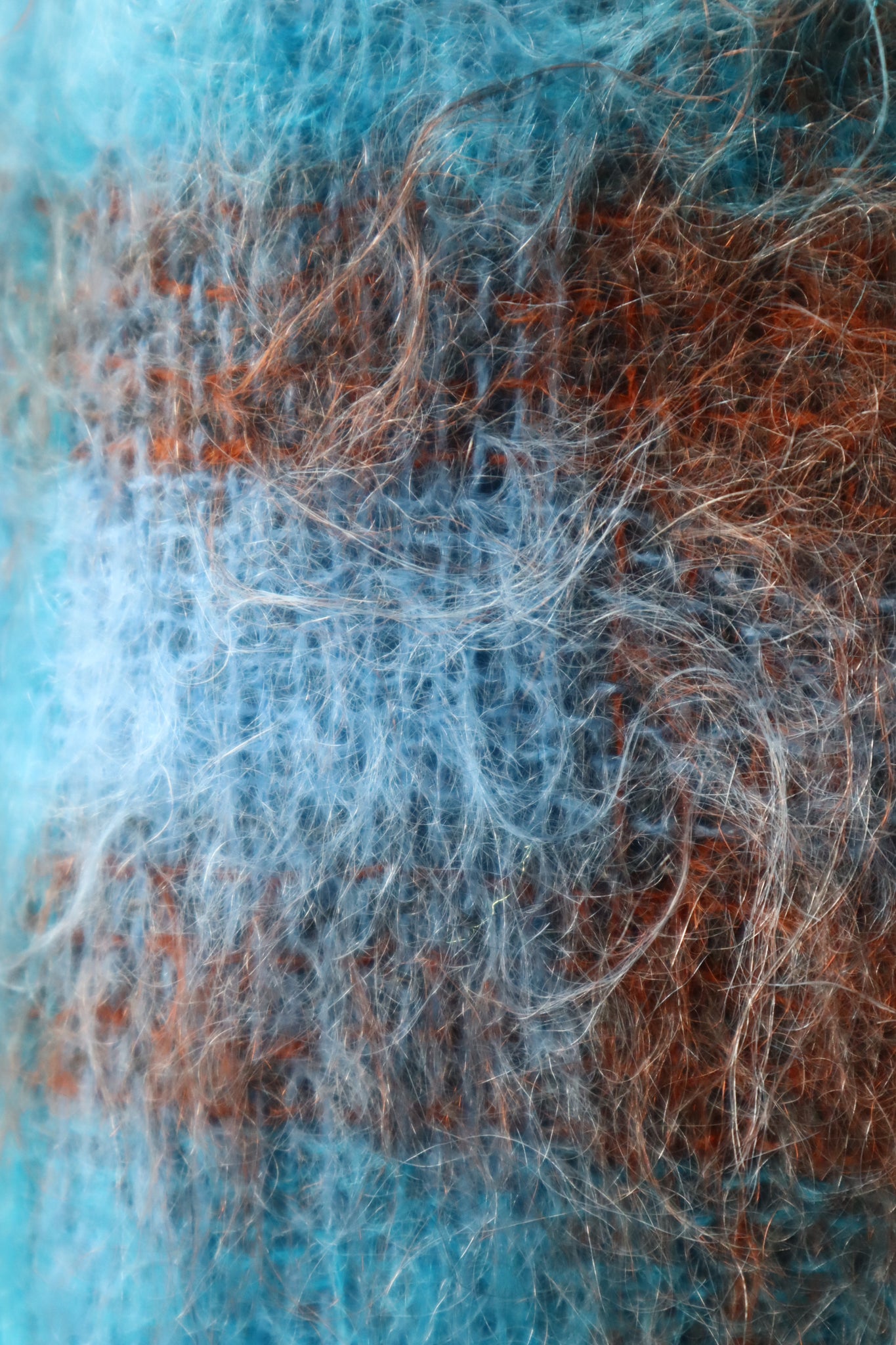 70s Scottish Blue Mohair Skirt