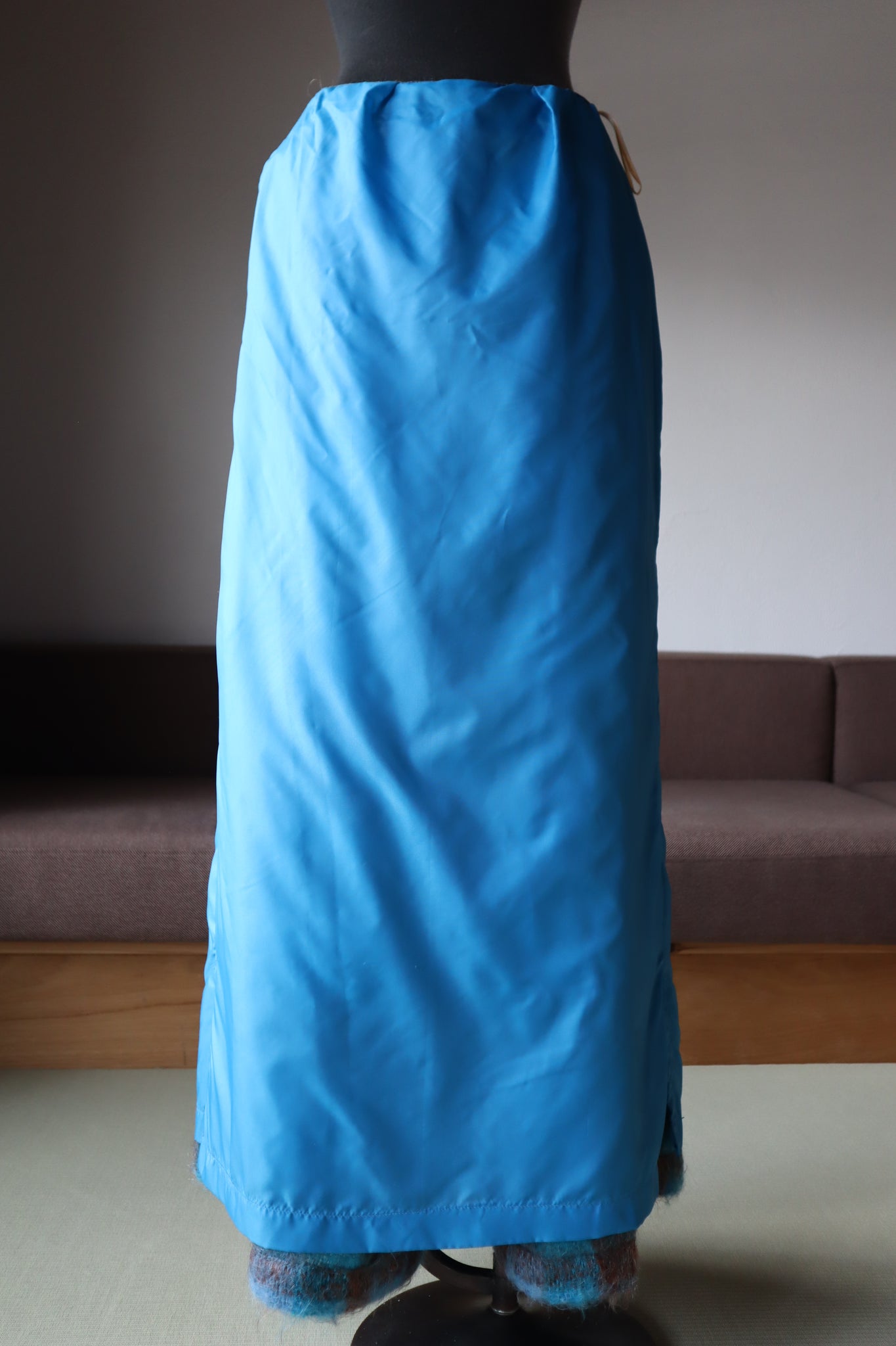 70s Scottish Blue Mohair Skirt