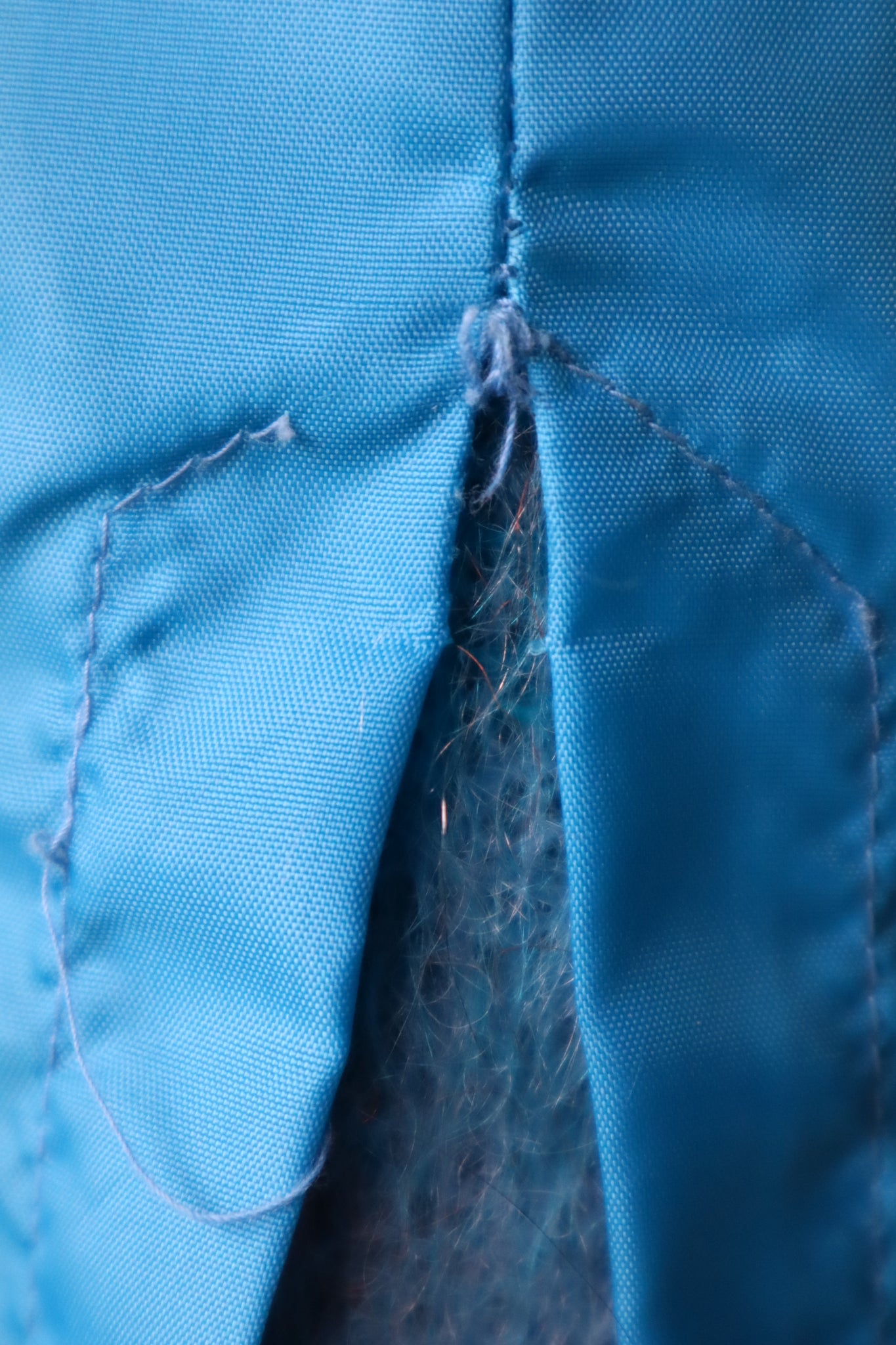 70s Scottish Blue Mohair Skirt