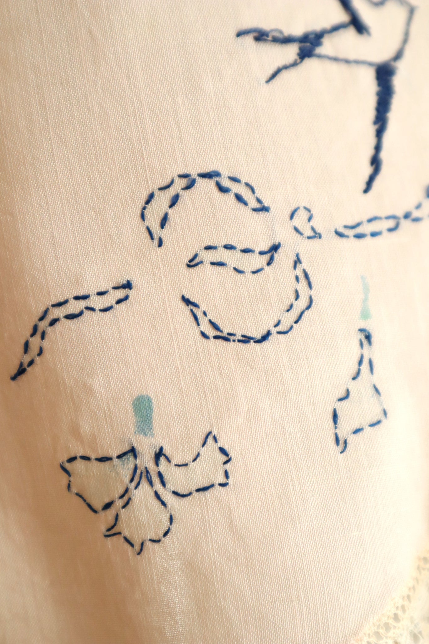 1910s–1920s French Swallow Embroidered Tap Pants