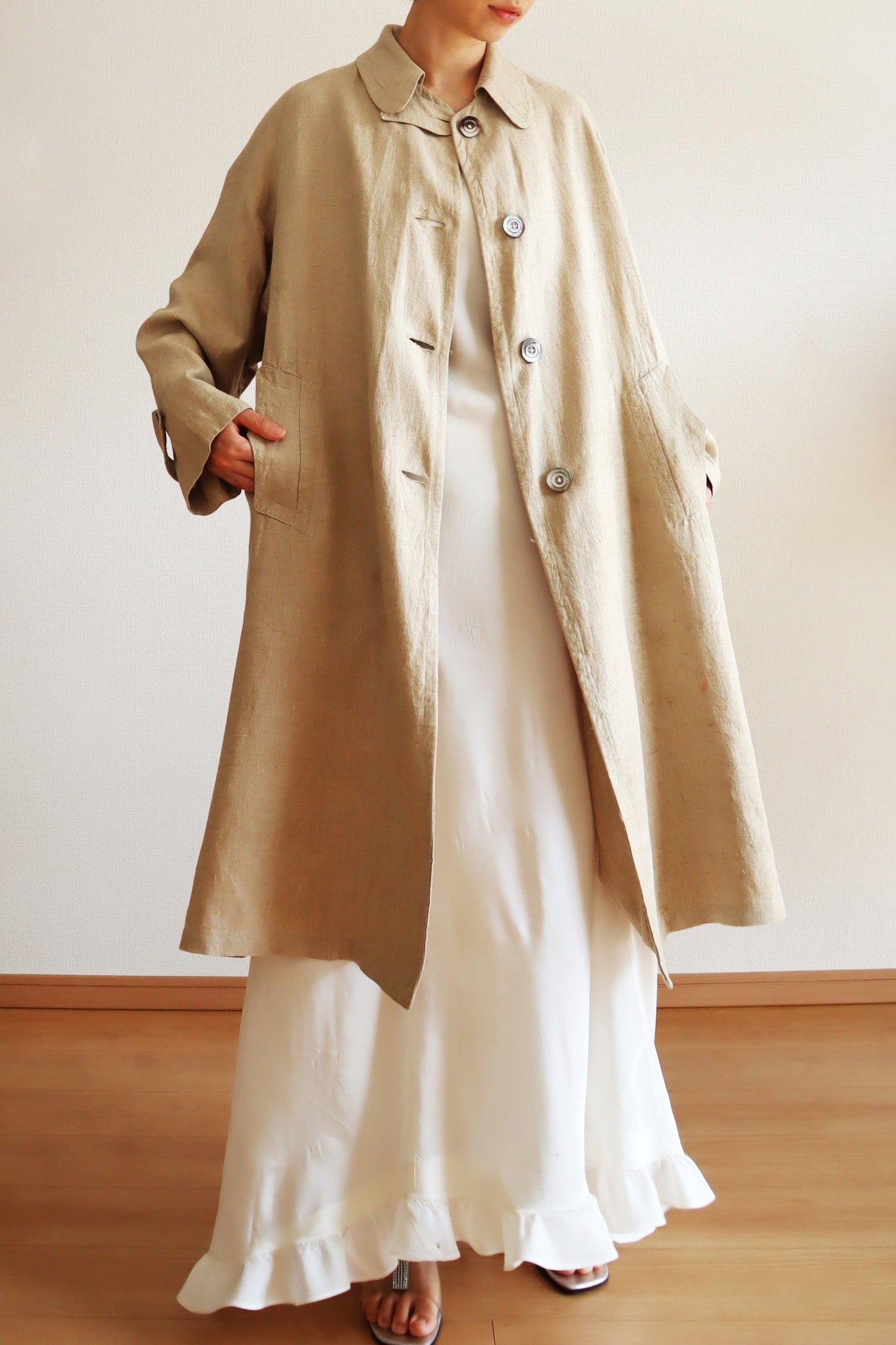 1900s~1910s Linen Duster Coat