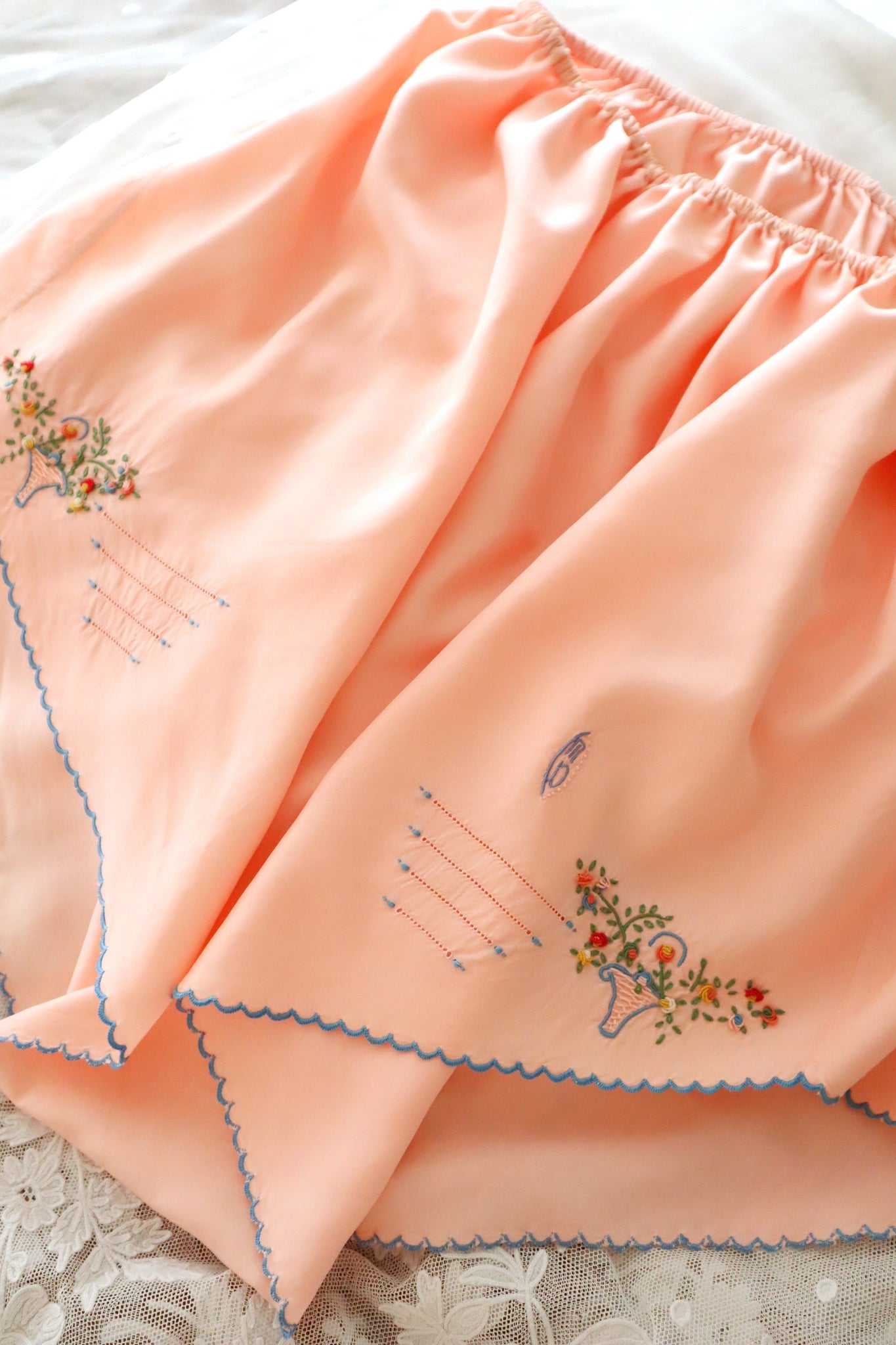 1930s French Pink Embroidered Knickers