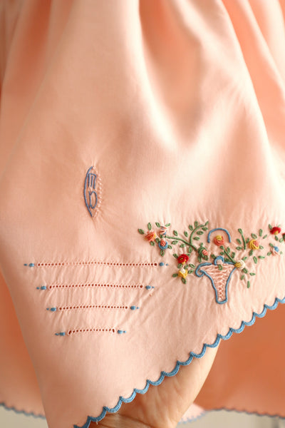 1930s French Pink Embroidered Knickers