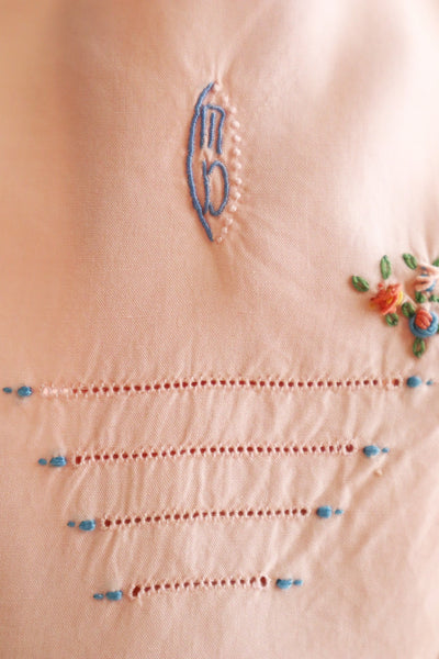 1930s French Pink Embroidered Knickers