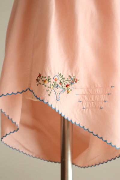 1930s French Pink Embroidered Knickers
