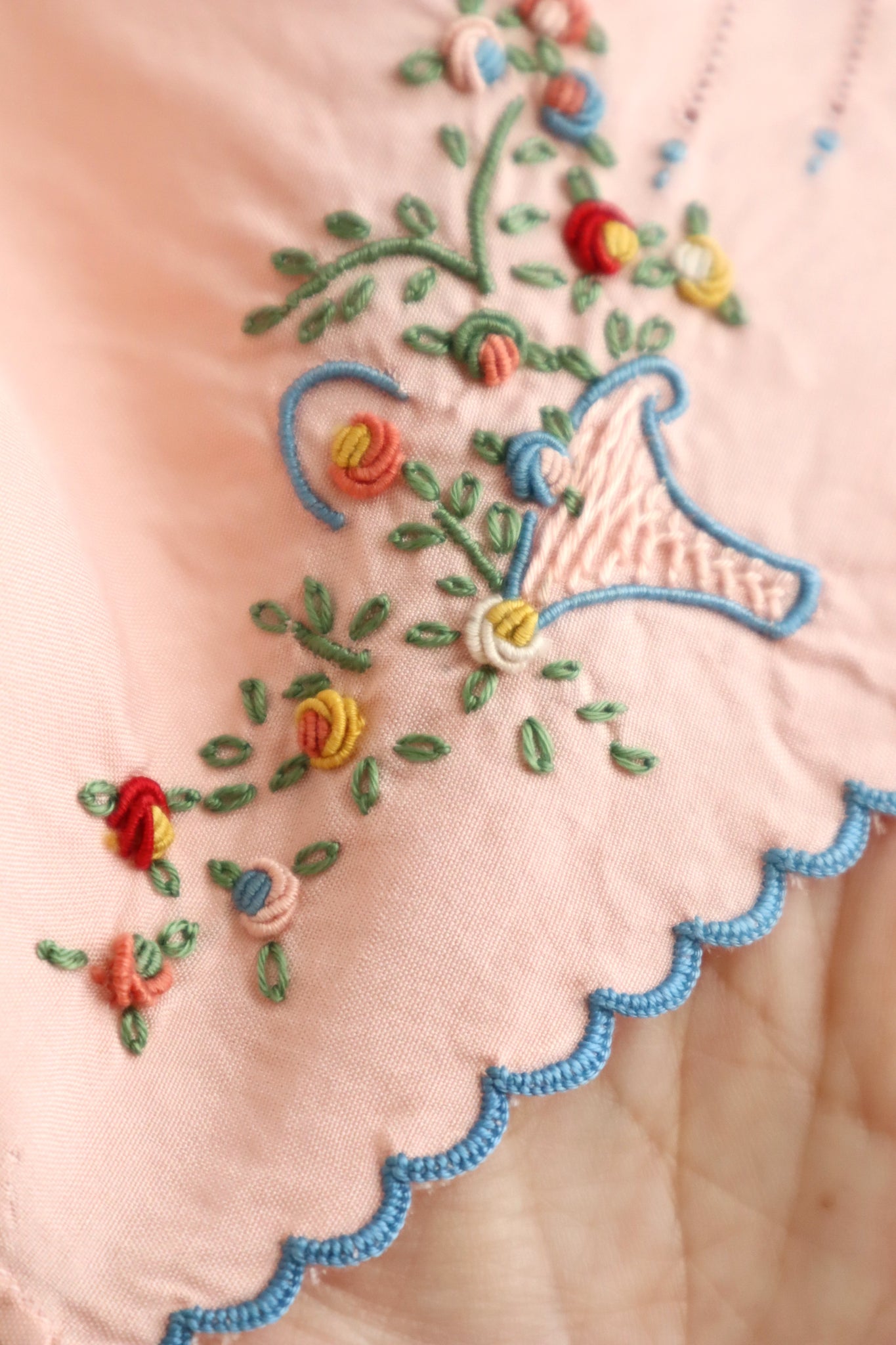1930s French Pink Embroidered Knickers
