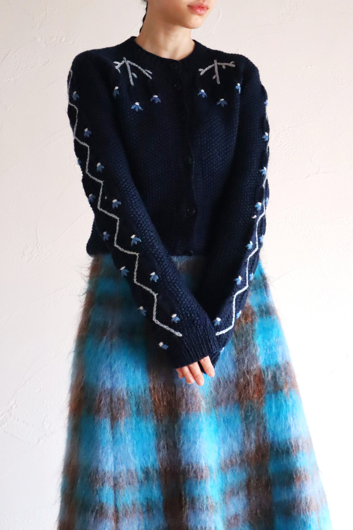 80s Navy Austrian Cardigan