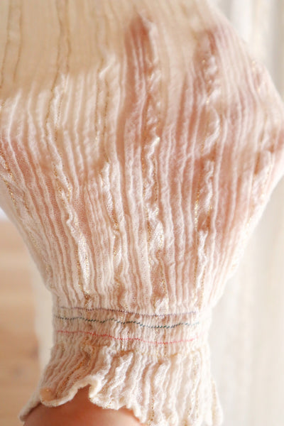 1990s Greek Cotton Gauze Maxi Dress