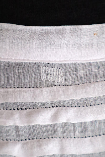 1910s English Sheer Cotton & Swiss Dot Tulle Train Skirt