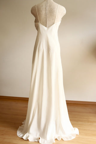 1940s White Slip Dress