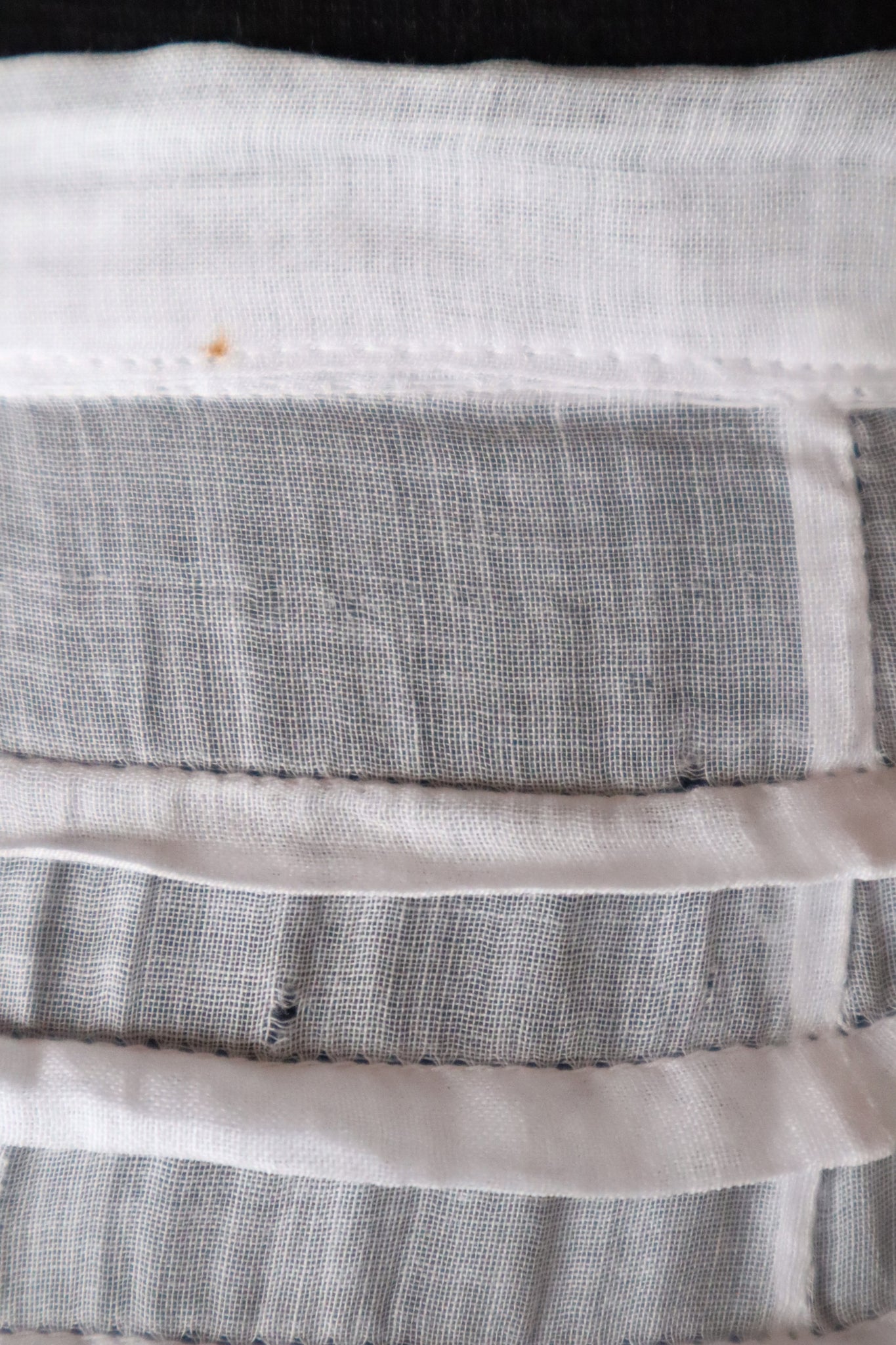 1910s English Sheer Cotton & Swiss Dot Tulle Train Skirt