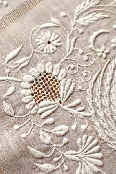 1900s Hand Embroidery Handkerchief