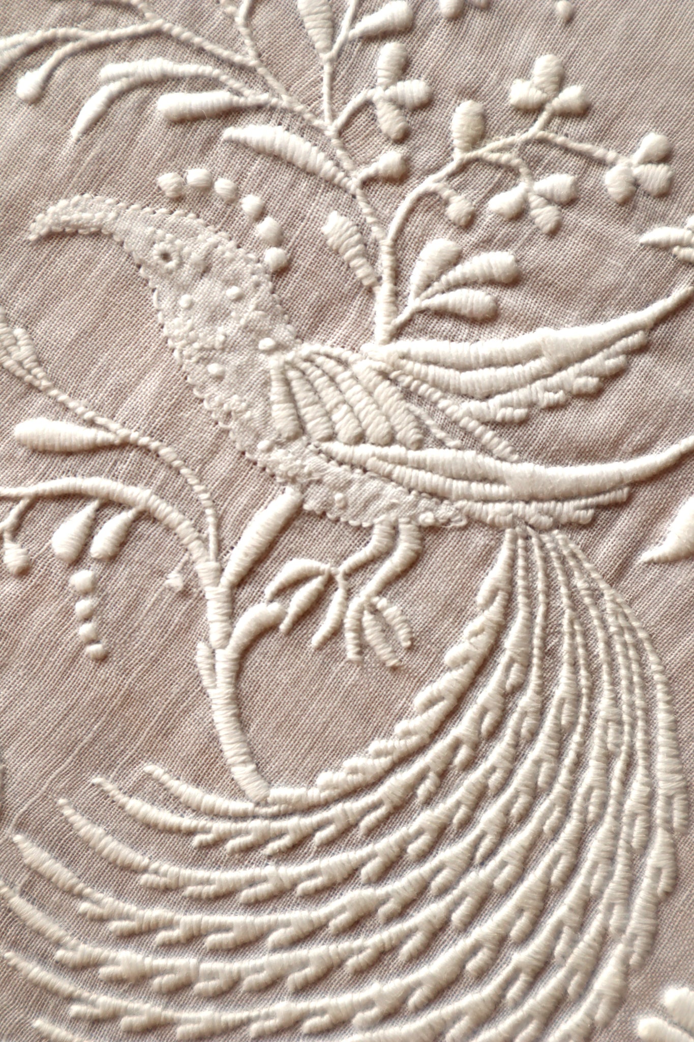 1900s Hand Embroidery Handkerchief