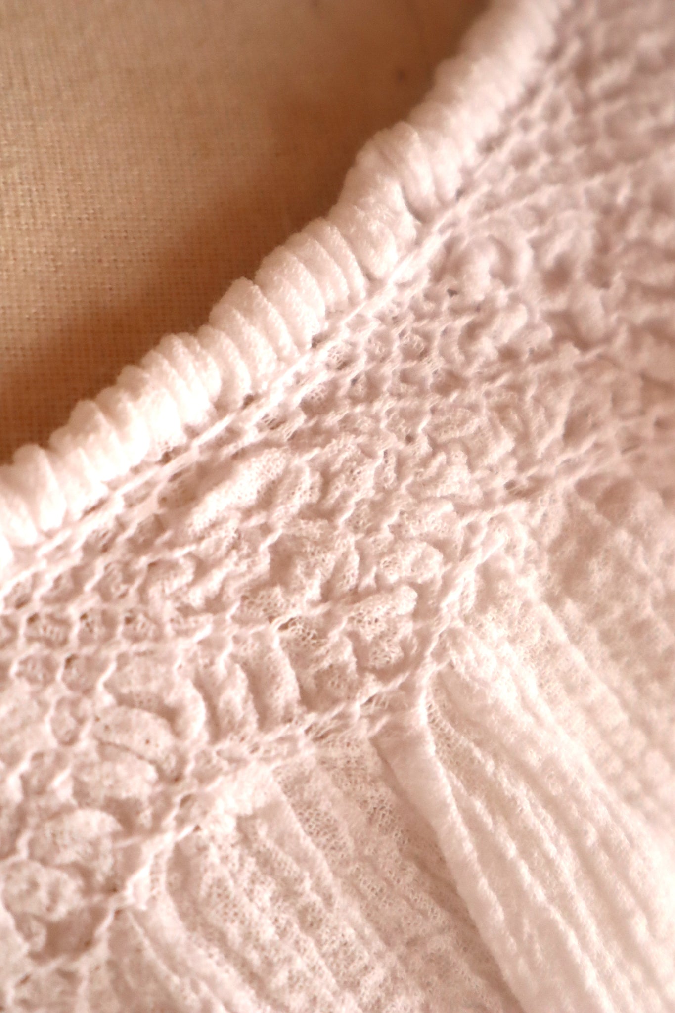 70s Embroidery Romanian Blouse White