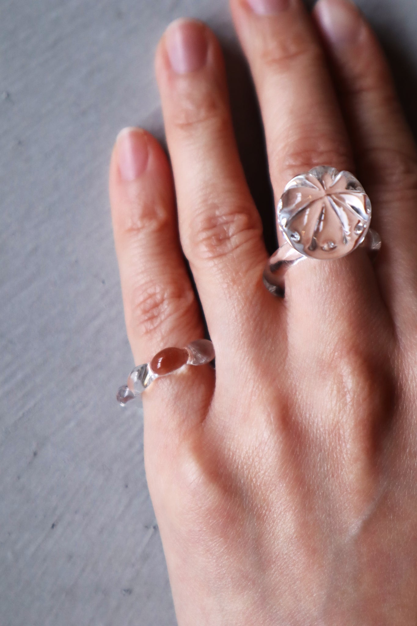 Fleur – glass ring