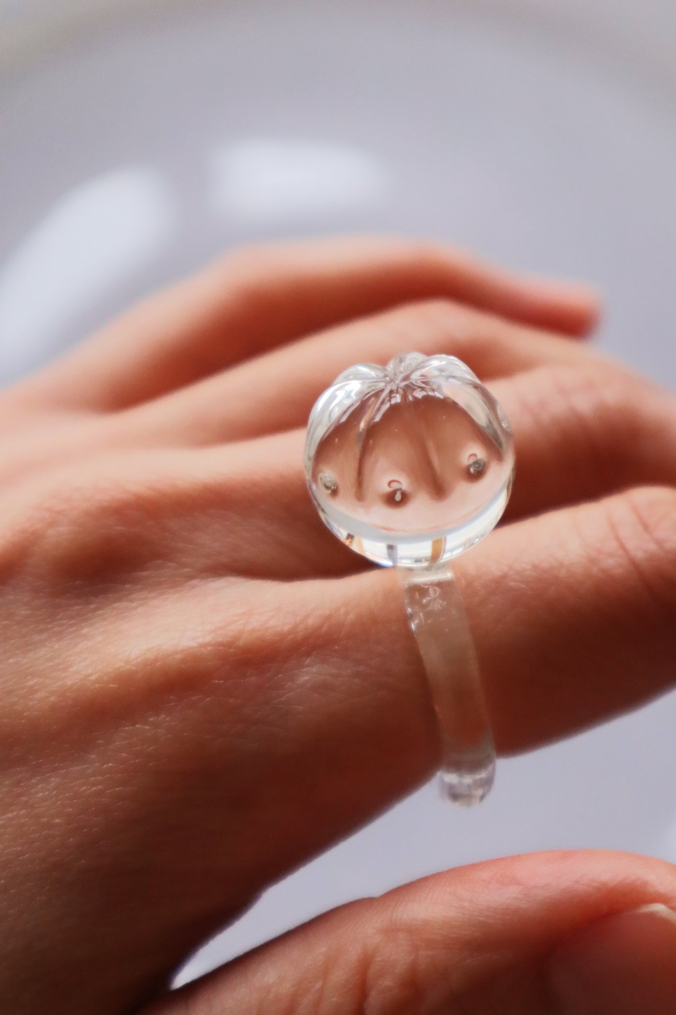 Temari – glass ring