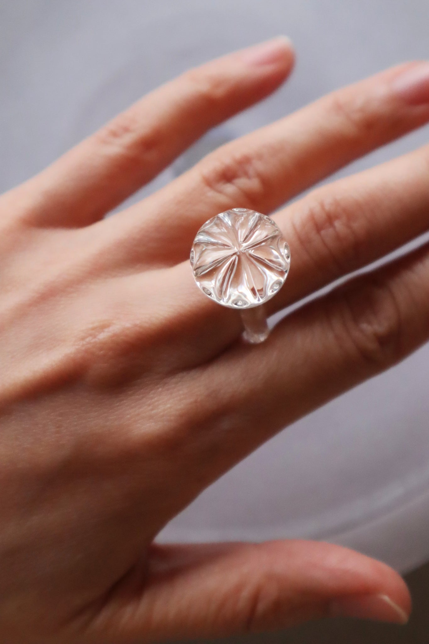 Temari – glass ring