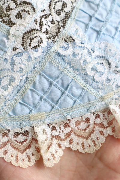 70s Pale Blue Mexican Dress