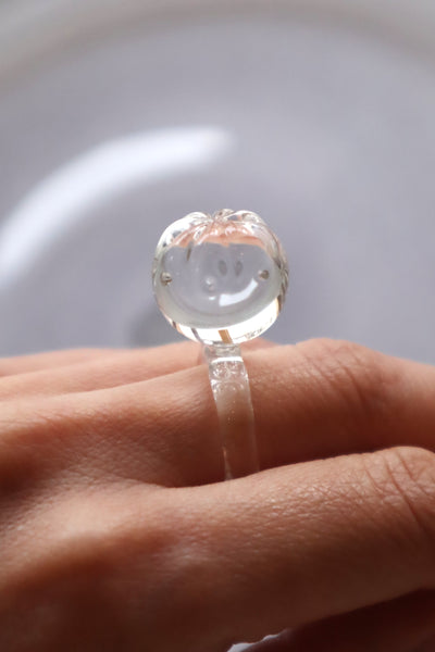 Temari – glass ring