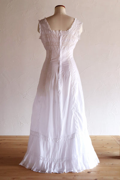 1910s French Hand-Sewn Valenciennes Lace Dress