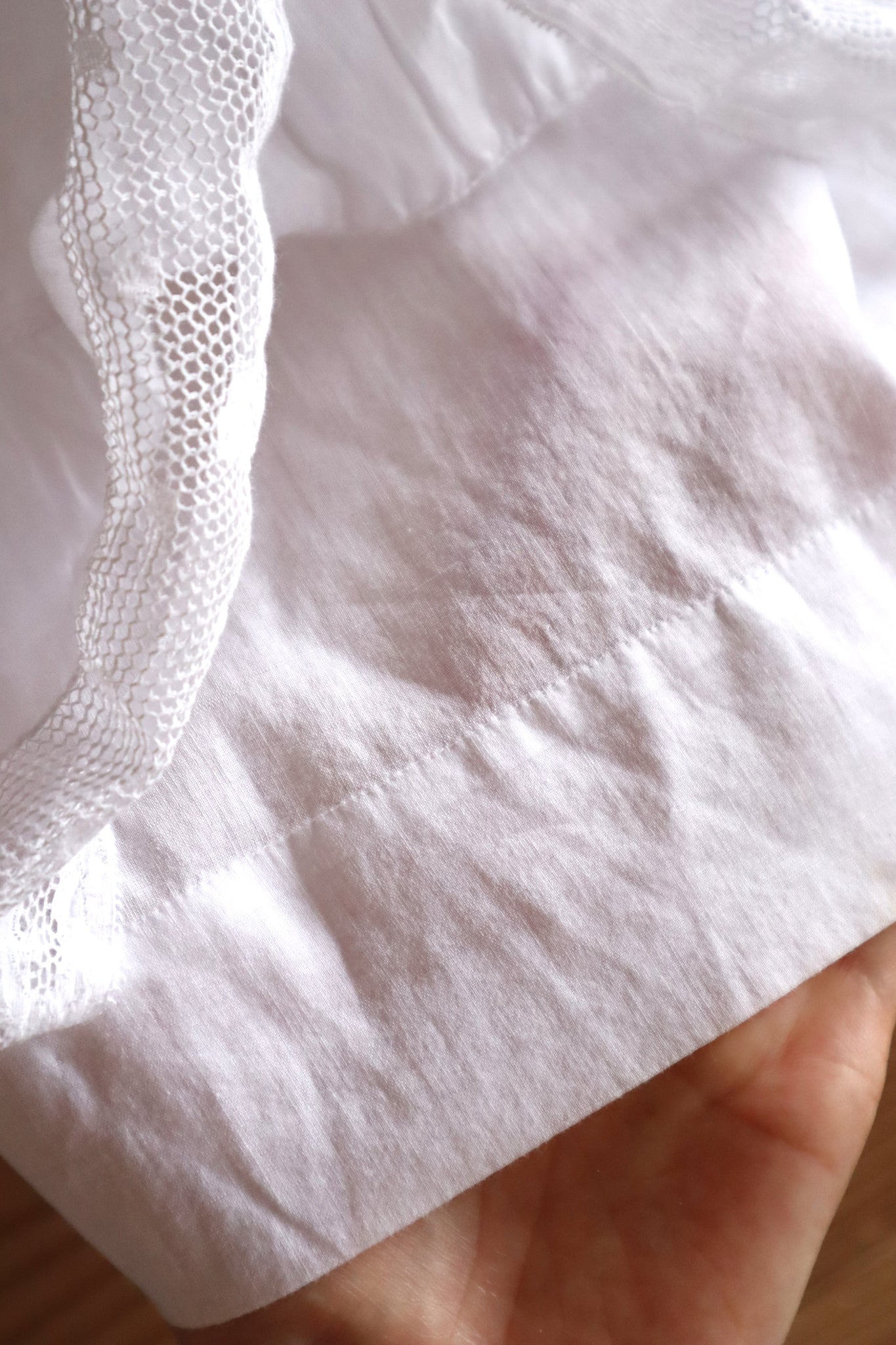 1910s French Hand-Sewn Valenciennes Lace Dress