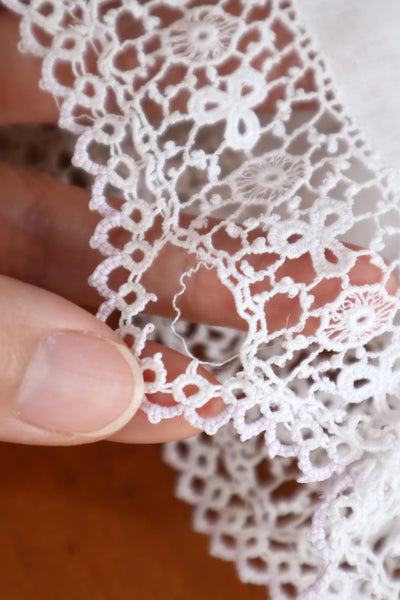 1910s Lavender Crochet Trim Blouse