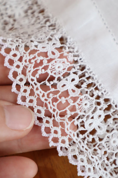 1910s Lavender Crochet Trim Blouse