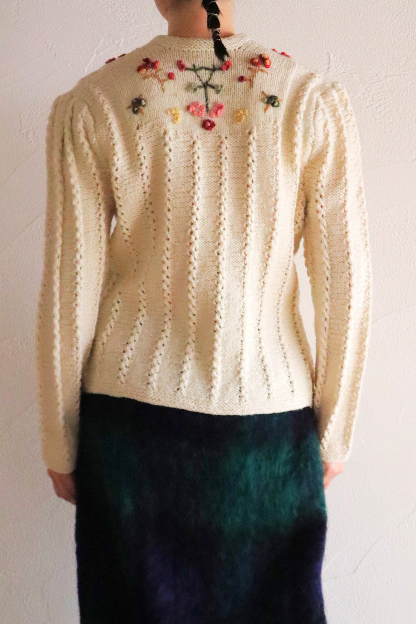 70s Fluffy Yarn Austrian Cardigan