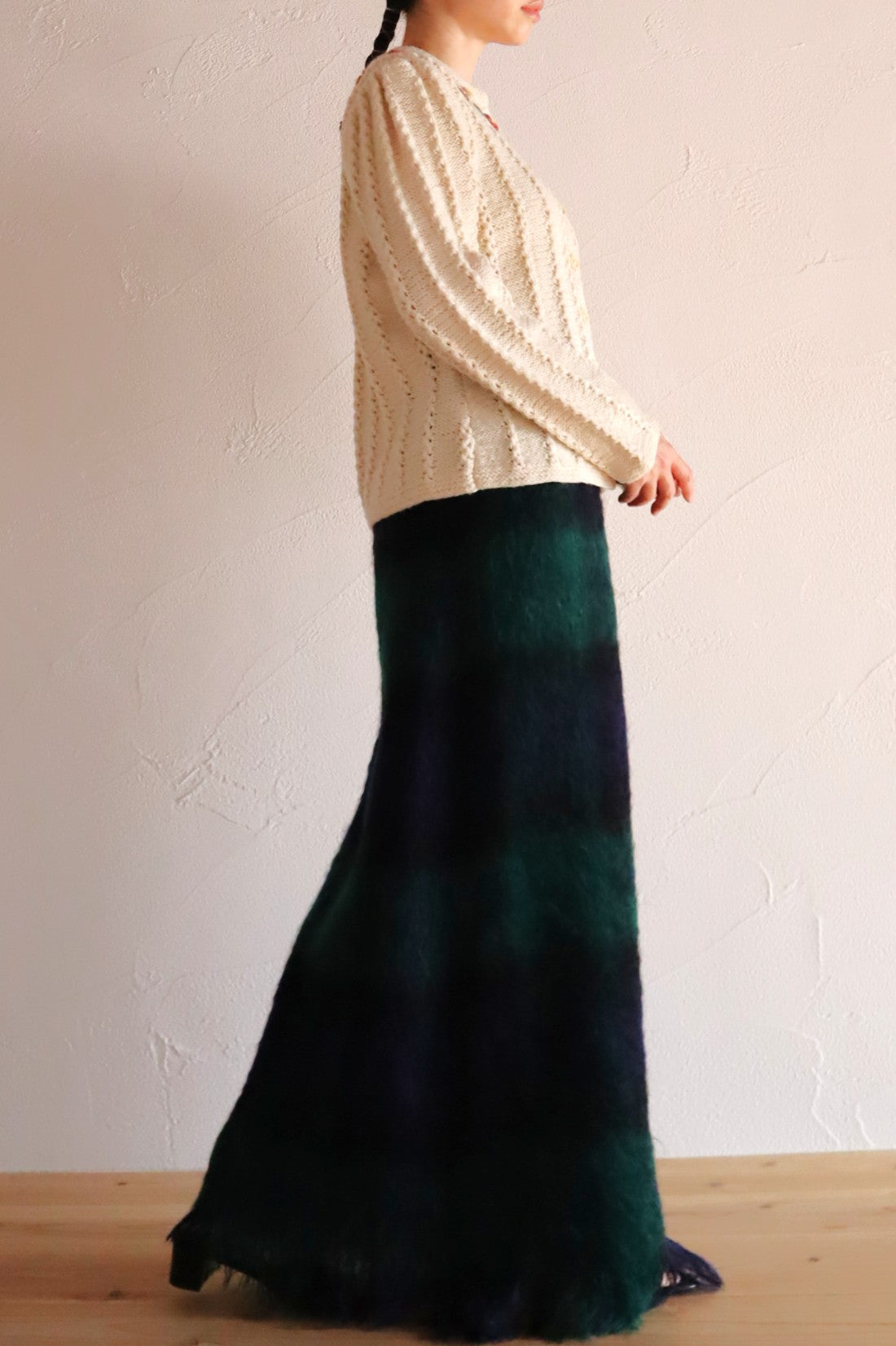 70s Fluffy Yarn Austrian Cardigan