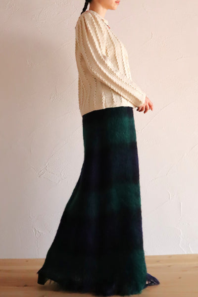 70s Fluffy Yarn Austrian Cardigan