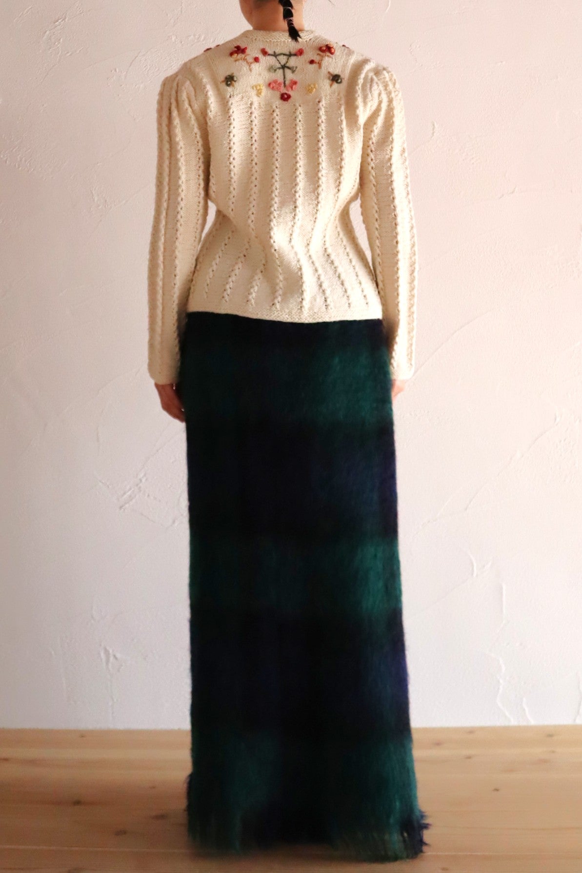 70s Fluffy Yarn Austrian Cardigan