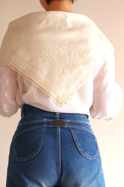 1900s Hand Embroidery Handkerchief