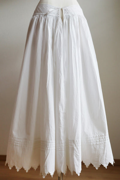 1900s Cotton Petticoat Skirt